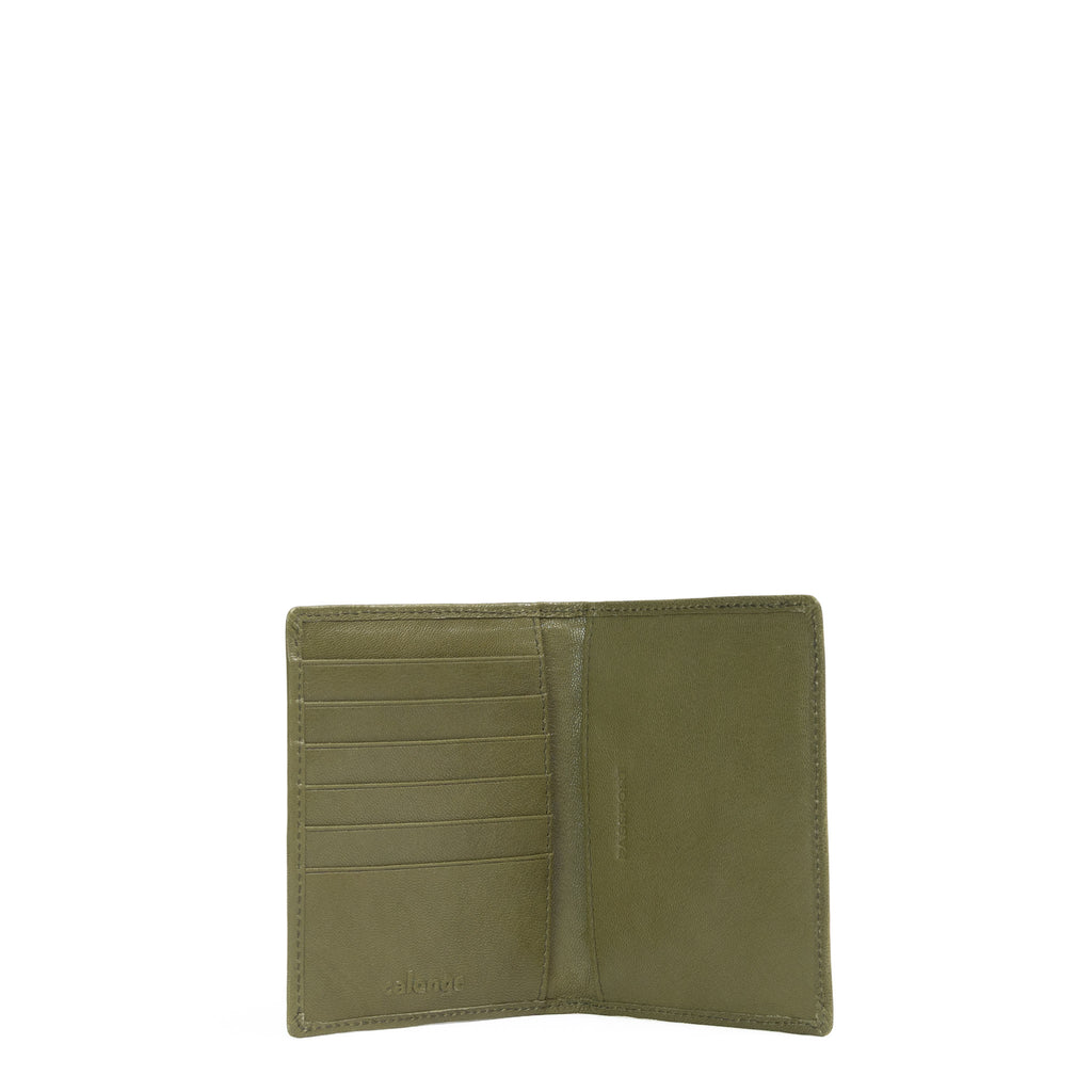 Leather passport Cover inside view