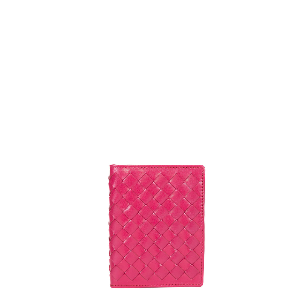 Pink Leather Passport Cover