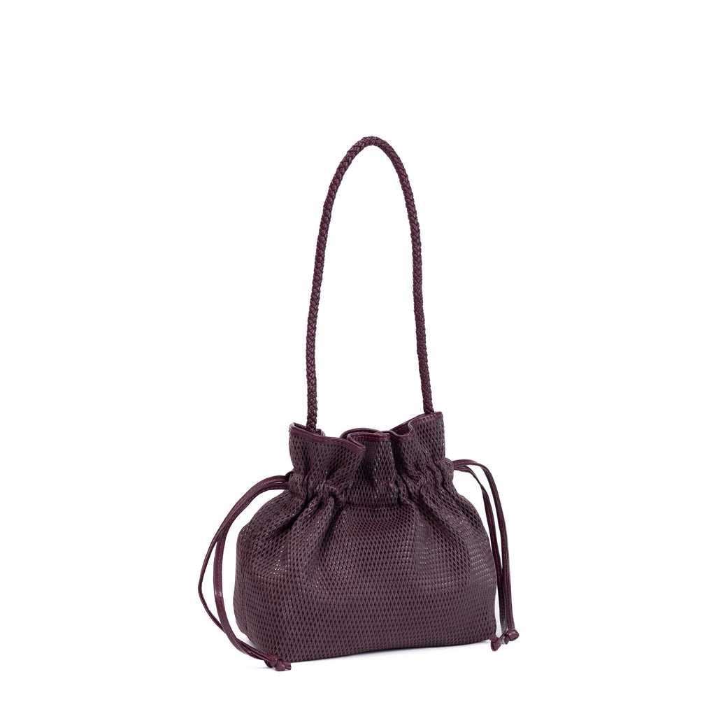 Hand woven potli leather bag