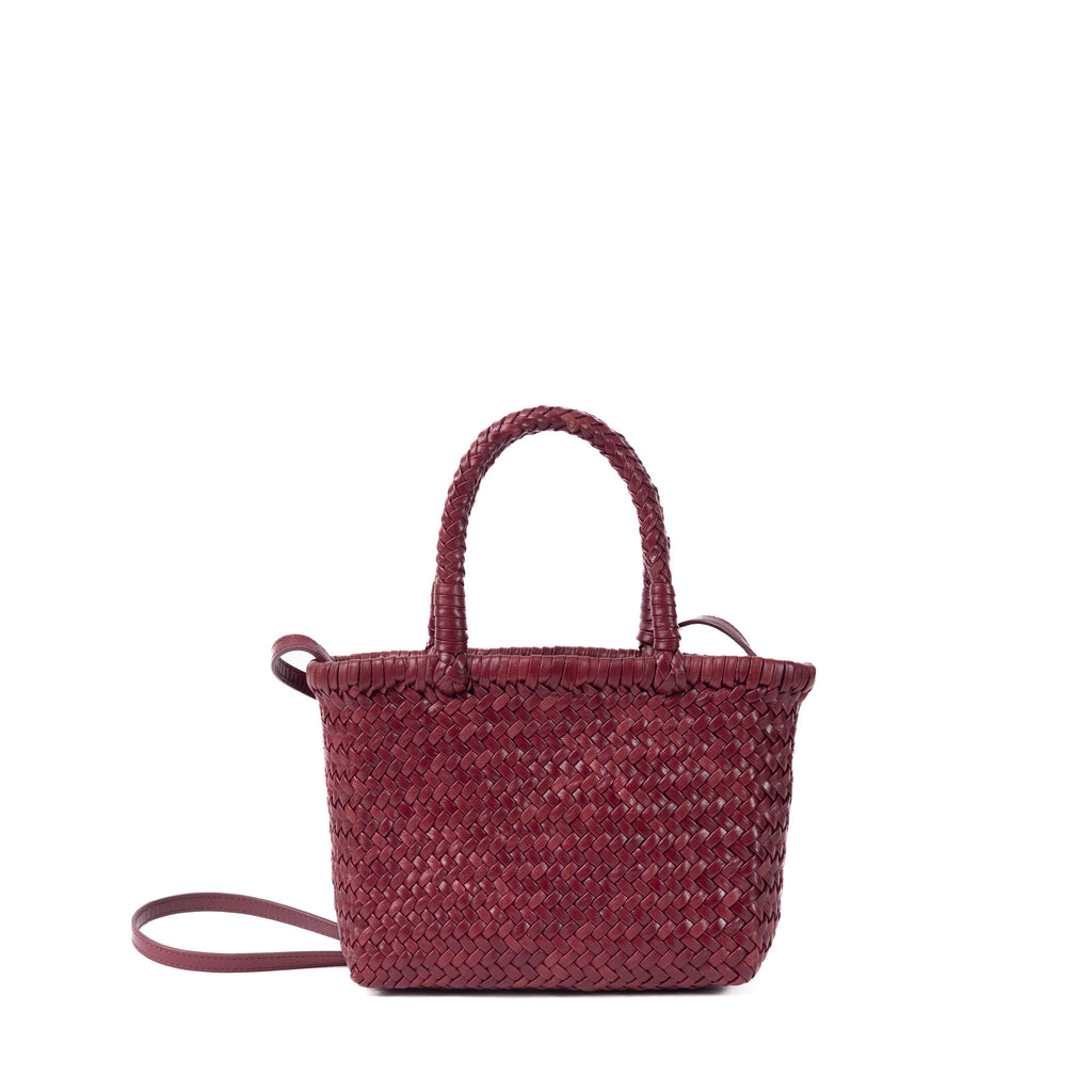 Elegant wine leather sling & crossbody bag