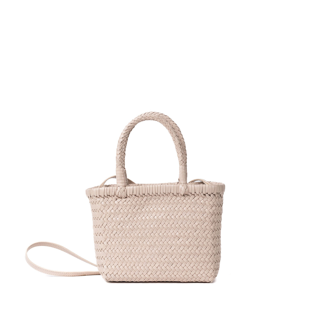 Elegant leather sling and mini tote bag