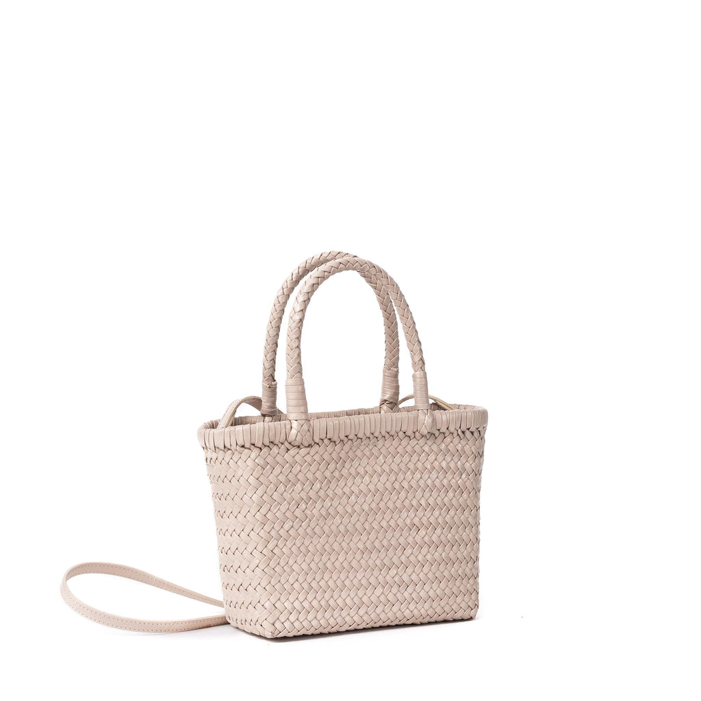 Minimalist leather mini tote and sling bag