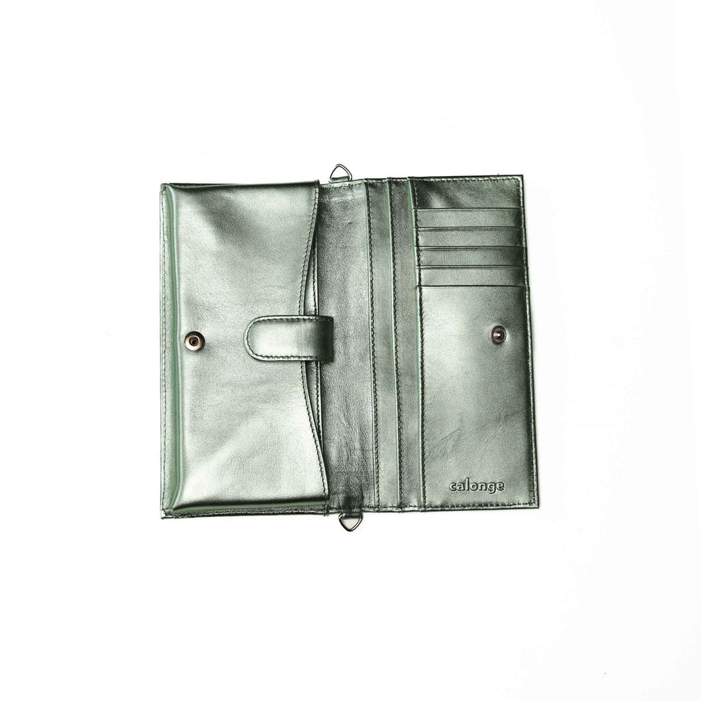 Mint Metallic Handbag