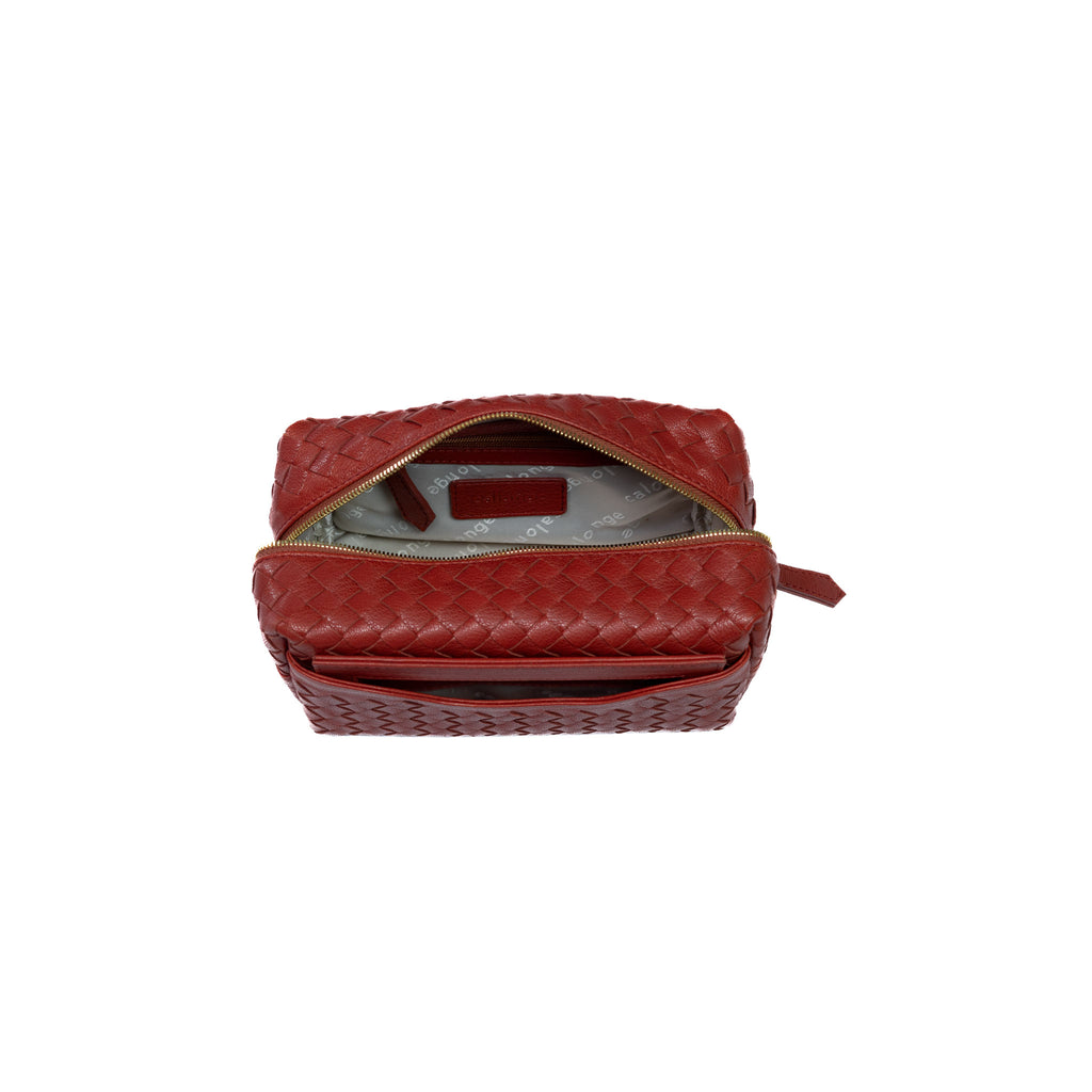 Woven leather Pouch