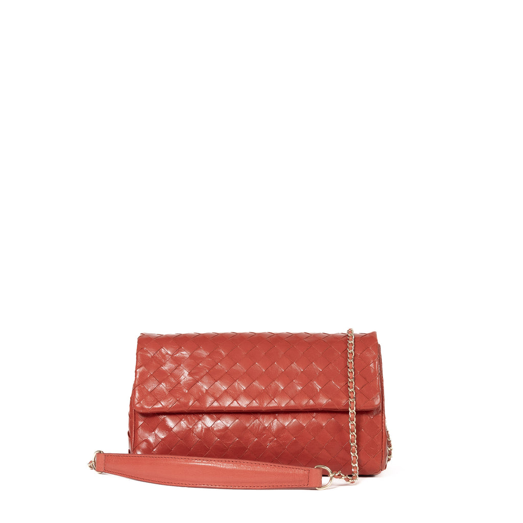 Leather sling bag Brick