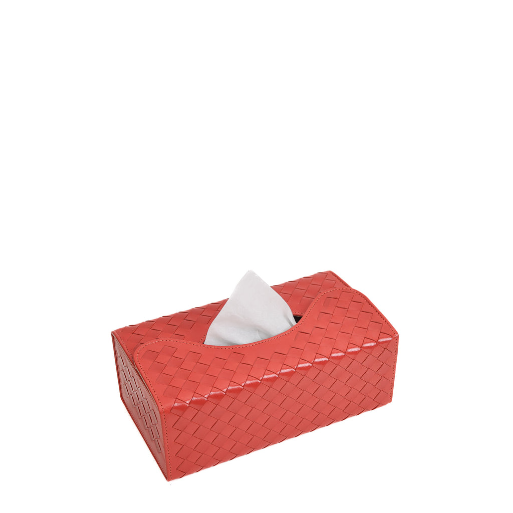 Leather tissue Box