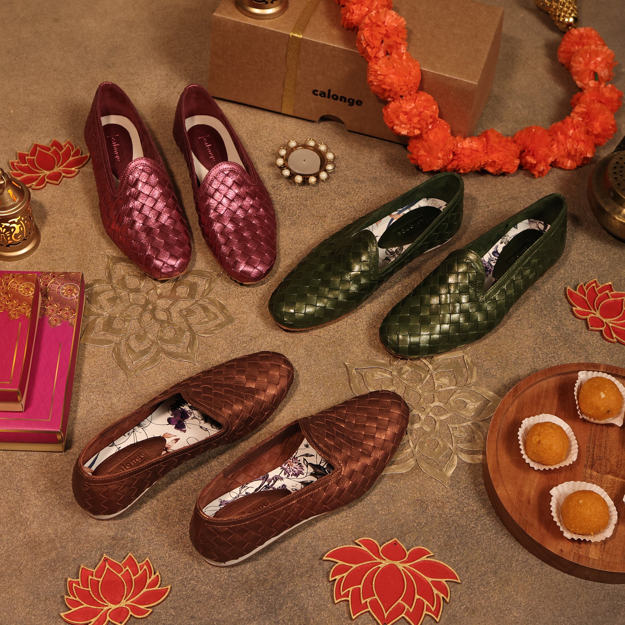 Metallic pink loafers store