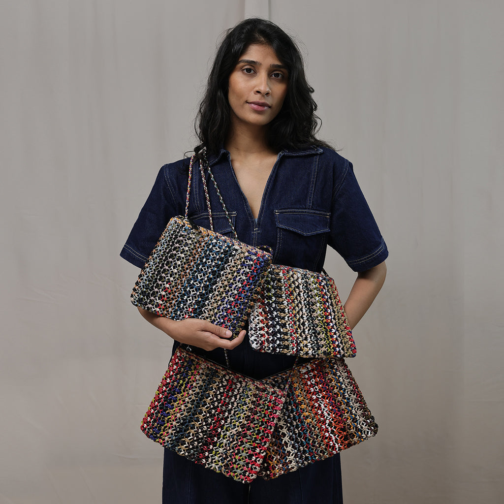 Multi colour Leather Sling bag