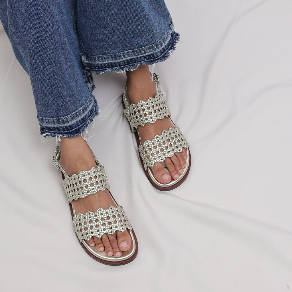Silver sandal