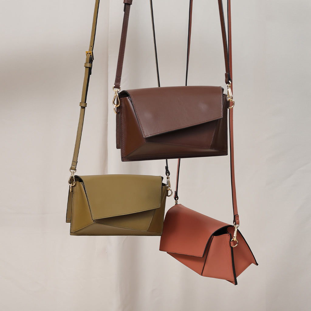 Stylish Brown Leather Sling Bag