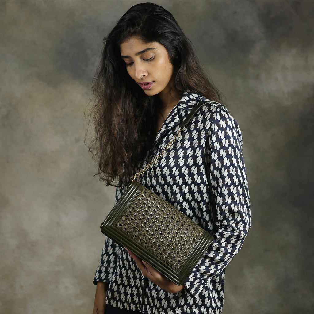 CA 1542 | HANDWOVEN MOULINET | SEAWEED - Calonge