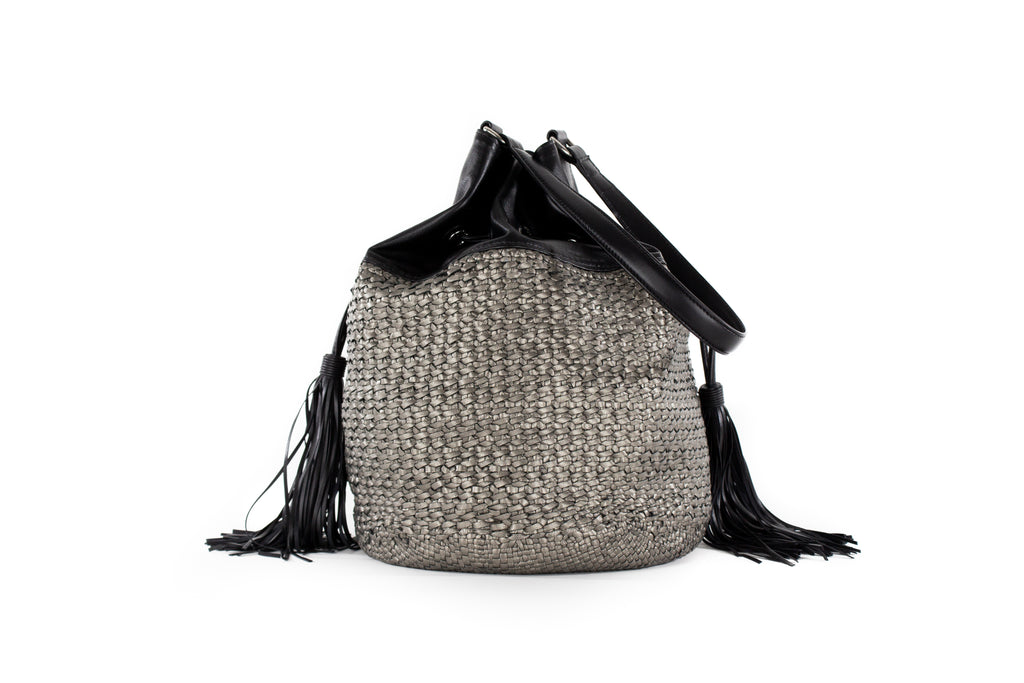 CA 1464 | HANDWOVEN | GUN METAL & BLACK - Calonge