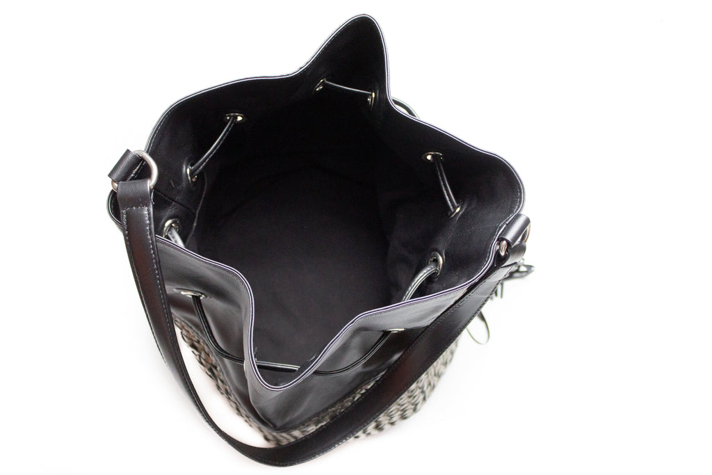 CA 1464 | HANDWOVEN | GUN METAL & BLACK - Calonge