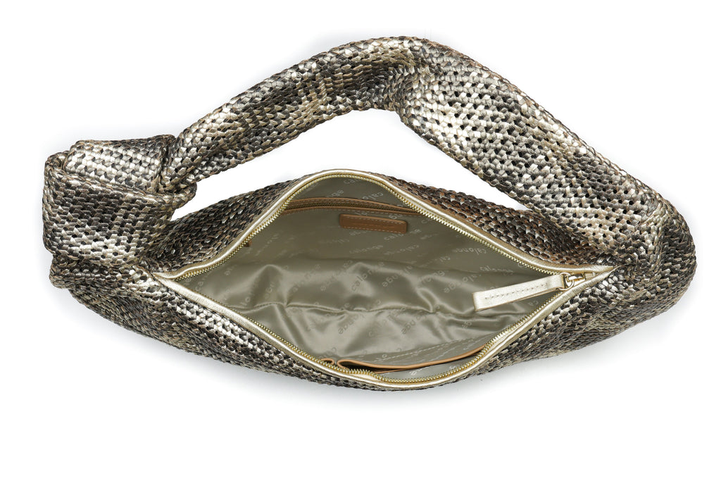 CA 1524 LARGE | HANDWOVEN FREDDY | METALLIC ASH BLONDE - Calonge