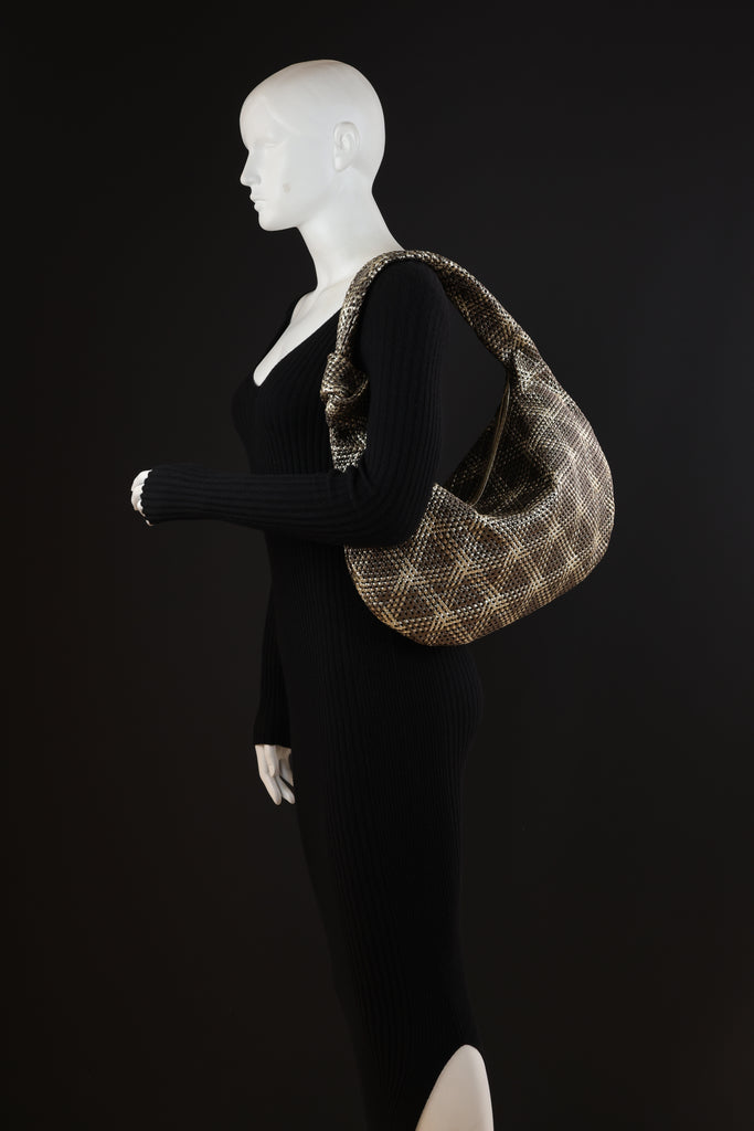 CA 1524 LARGE | HANDWOVEN FREDDY | METALLIC ASH BLONDE - Calonge