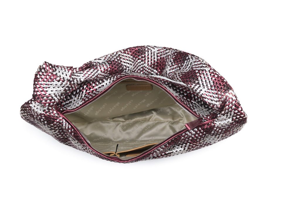 CA 1524 LARGE | HANDWOVEN FREDDY | METALLIC GRAPE - Calonge