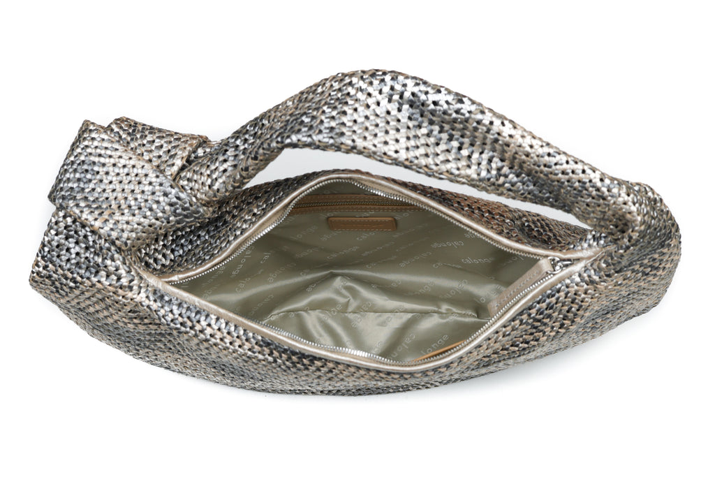 CA 1524 LARGE | HANDWOVEN FREDDY | METALLIC IRON - Calonge