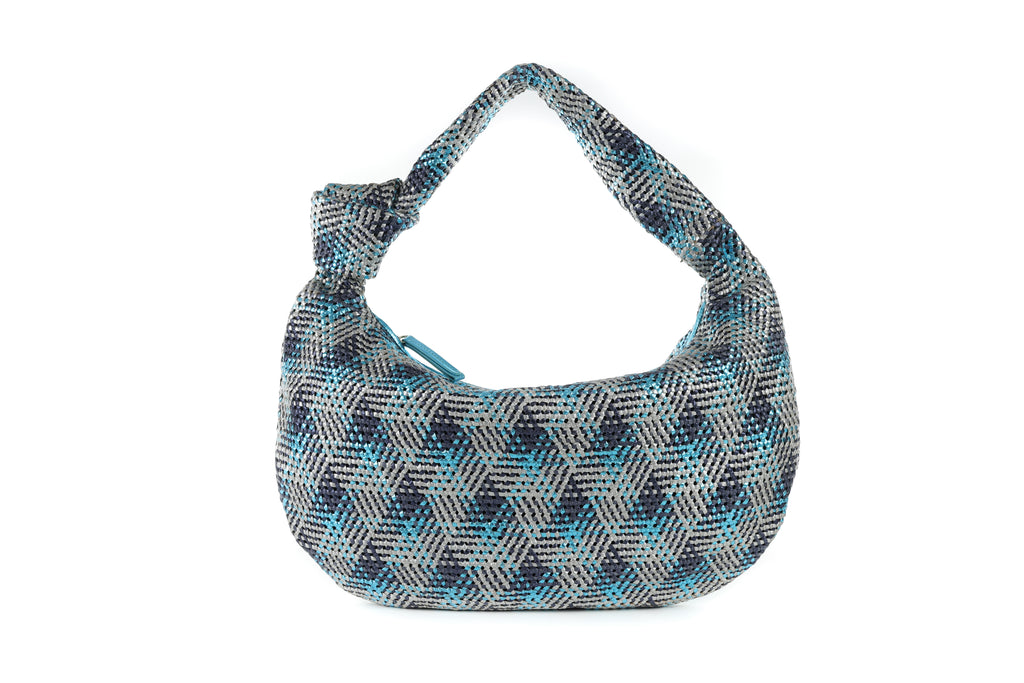 CA 1524 LARGE | HANDWOVEN FREDDY | METALLIC OCEAN - Calonge