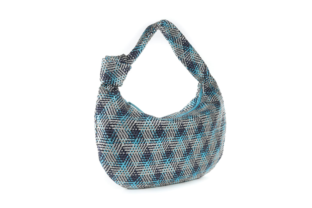 CA 1524 LARGE | HANDWOVEN FREDDY | METALLIC OCEAN - Calonge