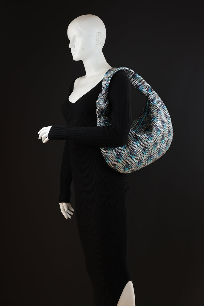 CA 1524 LARGE | HANDWOVEN FREDDY | METALLIC OCEAN - Calonge