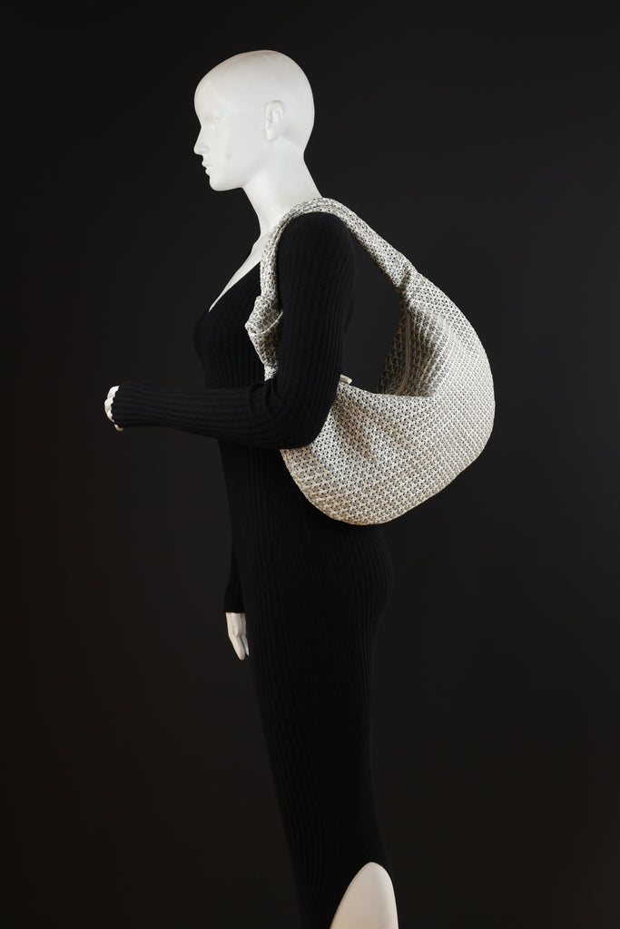 CA 1524 LARGE | HANDWOVEN FREDDY | METALLIC OYSTER - Calonge
