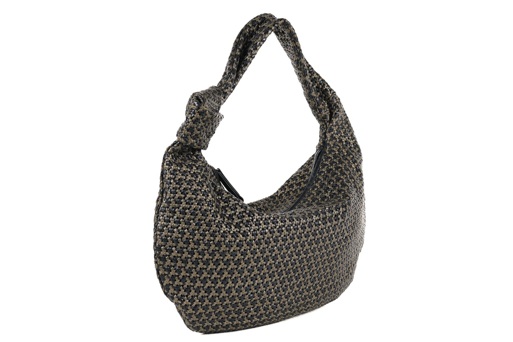 CA 1524 LARGE | HANDWOVEN FREDDY | METALLIC ONYX - Calonge