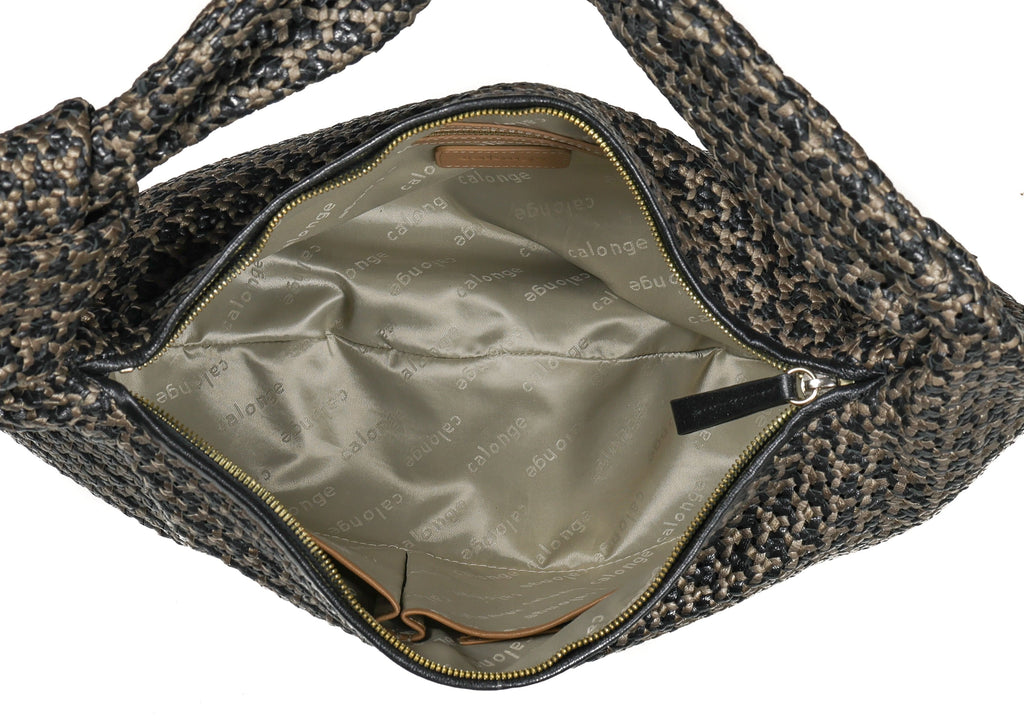 CA 1524 LARGE | HANDWOVEN FREDDY | METALLIC ONYX - Calonge