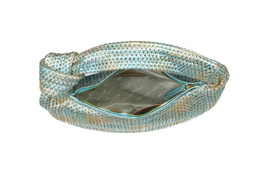 CA 1524 SMALL | HANDWOVEN FREDDY | METALLIC BEACH - Calonge