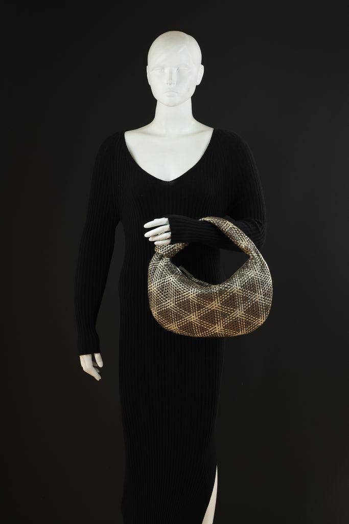 CA 1524 SMALL | HANDWOVEN FREDDY | METALLIC ASH BLONDE - Calonge