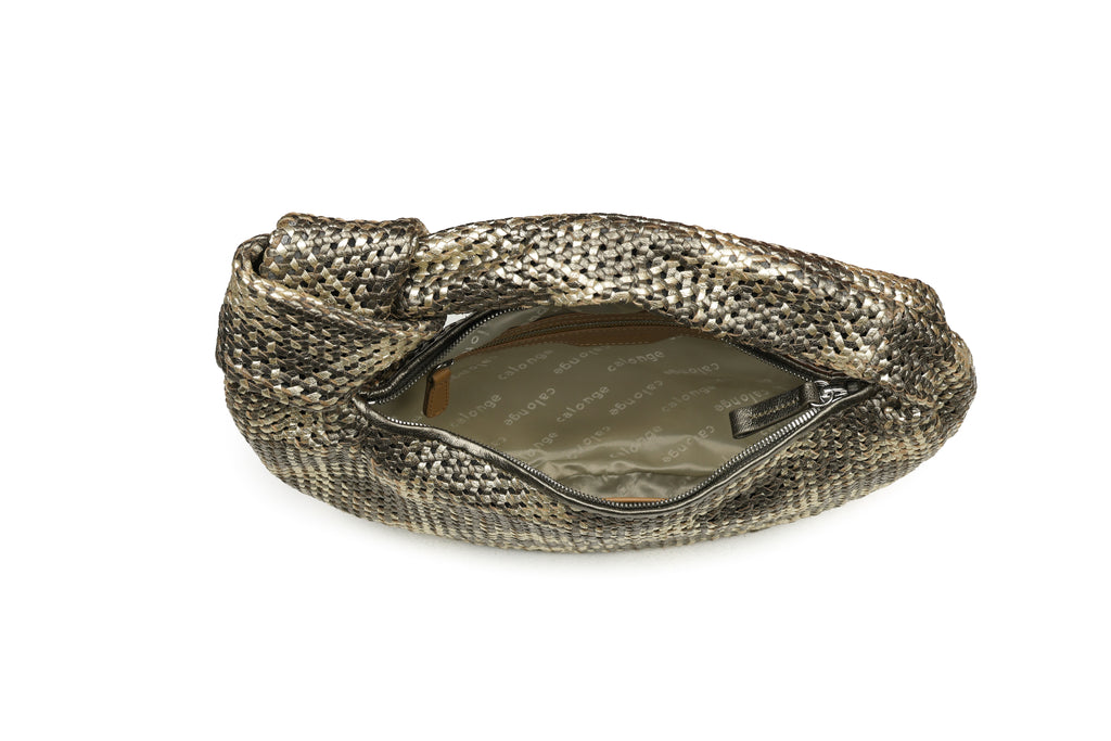 CA 1524 SMALL | HANDWOVEN FREDDY | METALLIC ASH BLONDE - Calonge