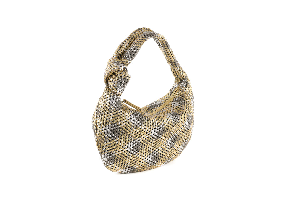 CA 1524 SMALL | HANDWOVEN FREDDY | METALLIC ASH GOLD - Calonge