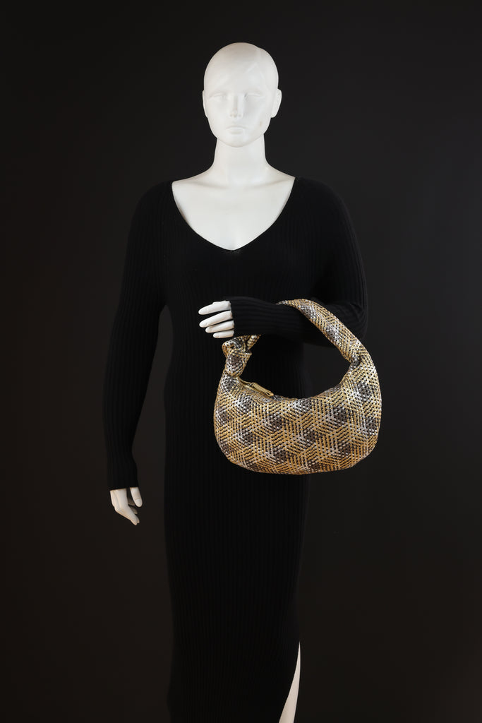 CA 1524 SMALL | HANDWOVEN FREDDY | METALLIC ASH GOLD - Calonge