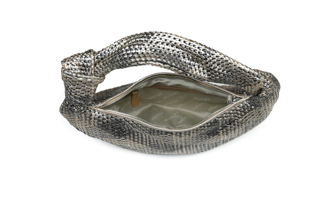 CA 1524 SMALL | HANDWOVEN FREDDY | METALLIC IRON - Calonge