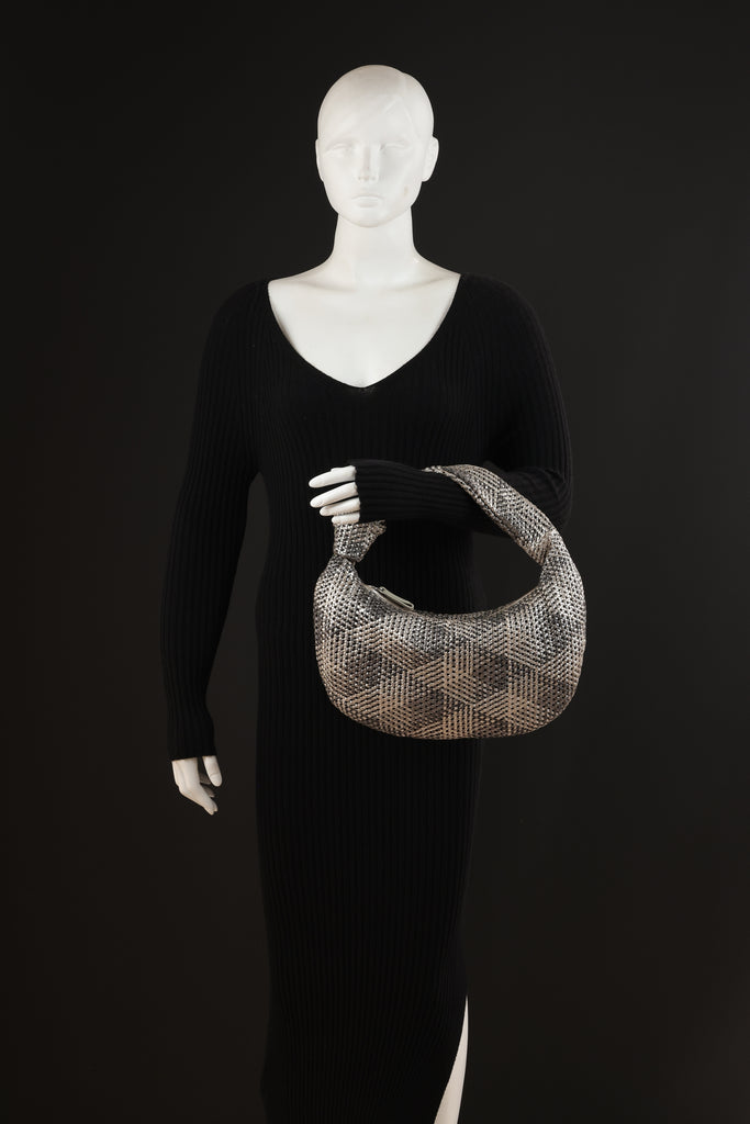 CA 1524 SMALL | HANDWOVEN FREDDY | METALLIC IRON - Calonge