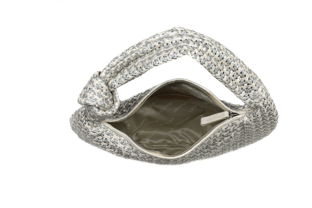 CA 1524 SMALL | HANDWOVEN FREDDY | METALLIC OYSTER - Calonge