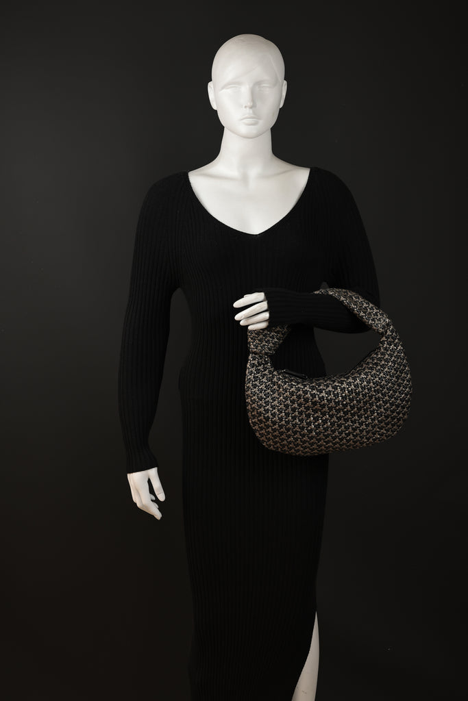 CA 1524 SMALL | HANDWOVEN FREDDY | METALLIC ONYX - Calonge