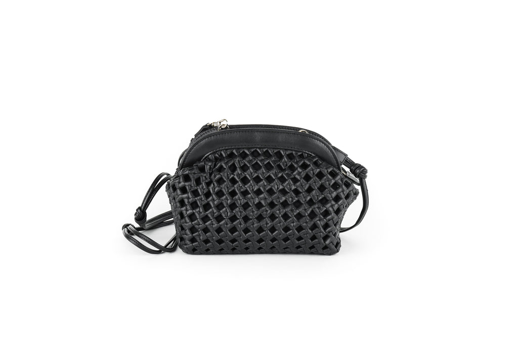 CA 1551 | HANDWOVEN FLOWER | BLACK - Calonge
