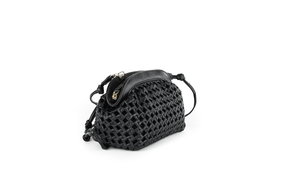 CA 1551 | HANDWOVEN FLOWER | BLACK - Calonge