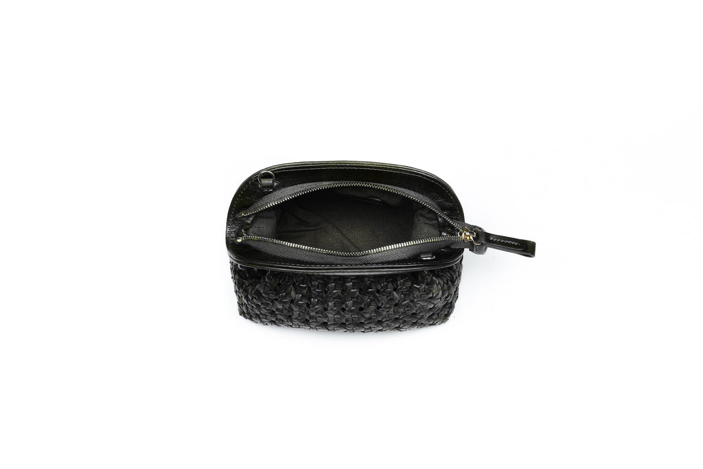 CA 1551 | HANDWOVEN FLOWER | BLACK - Calonge