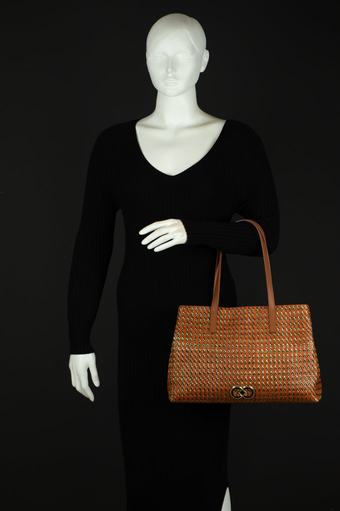 CA 852 | WOVEN LEATHER & RAFFIA | GROUND MULTI - Calonge