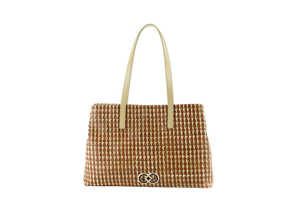 CA 852 | WOVEN LEATHER & RAFFIA | TERRA MULTI - Calonge
