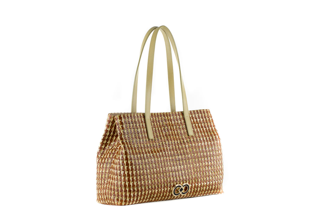 CA 852 | WOVEN LEATHER & RAFFIA | TERRA MULTI - Calonge