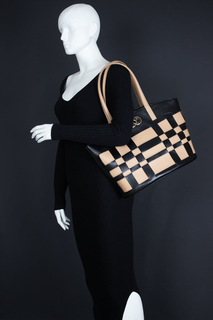 CA MAR2102 | WOVEN | BLACK & BEIGE - Calonge