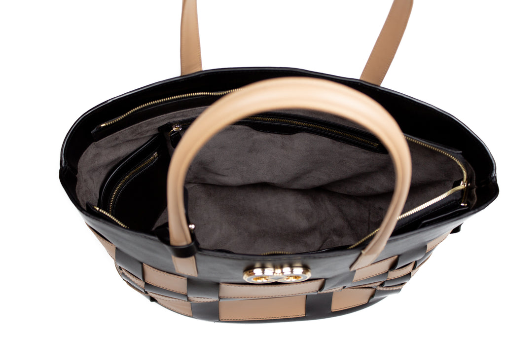 CA MAR2102 | WOVEN | BLACK & BEIGE - Calonge