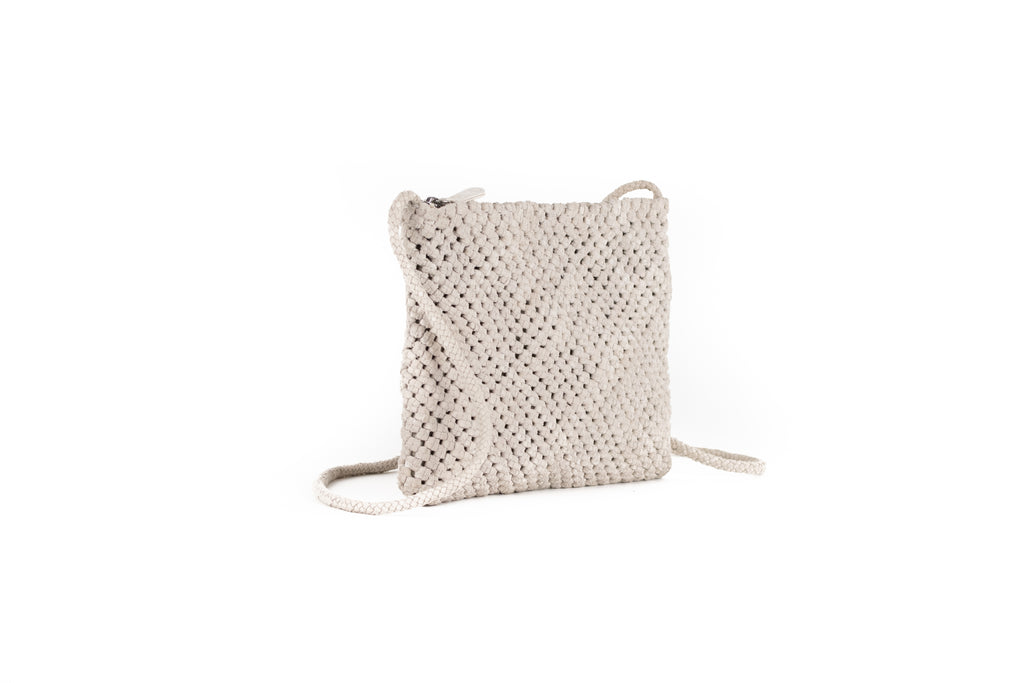 CA POCHETTE | FLOWER | SUEDE IVORY - Calonge