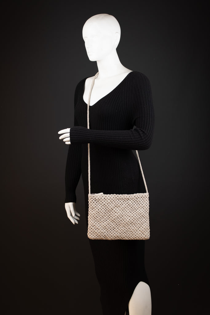 CA POCHETTE | FLOWER | SUEDE IVORY - Calonge