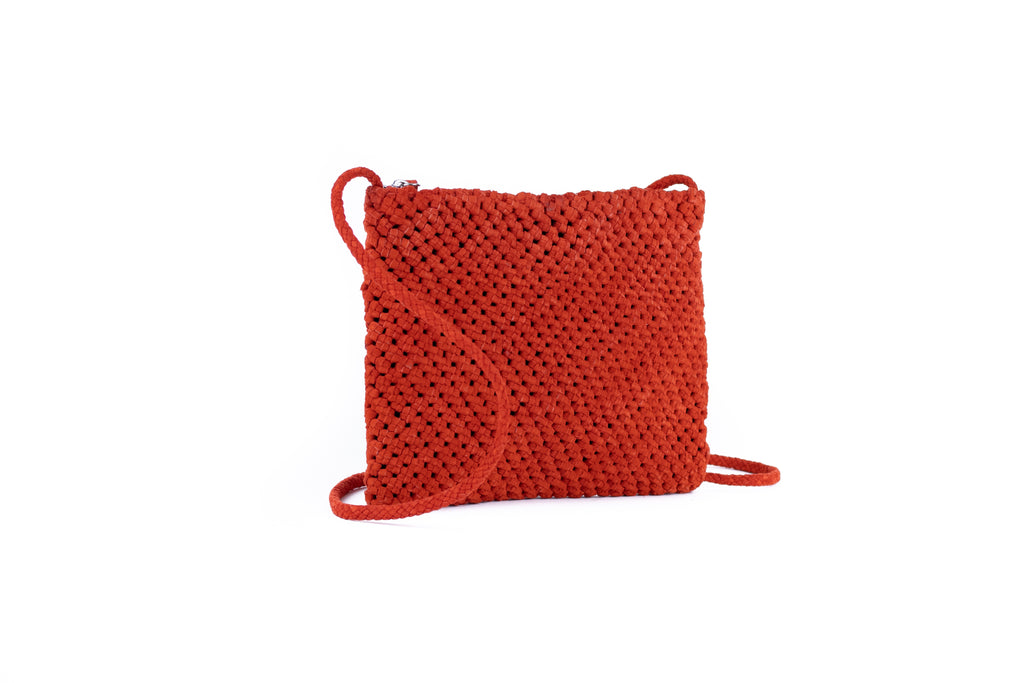 CA POCHETTE | FLOWER | SUEDE RED - Calonge