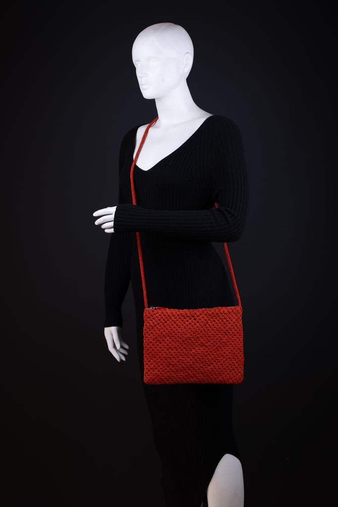 CA POCHETTE | FLOWER | SUEDE RED - Calonge