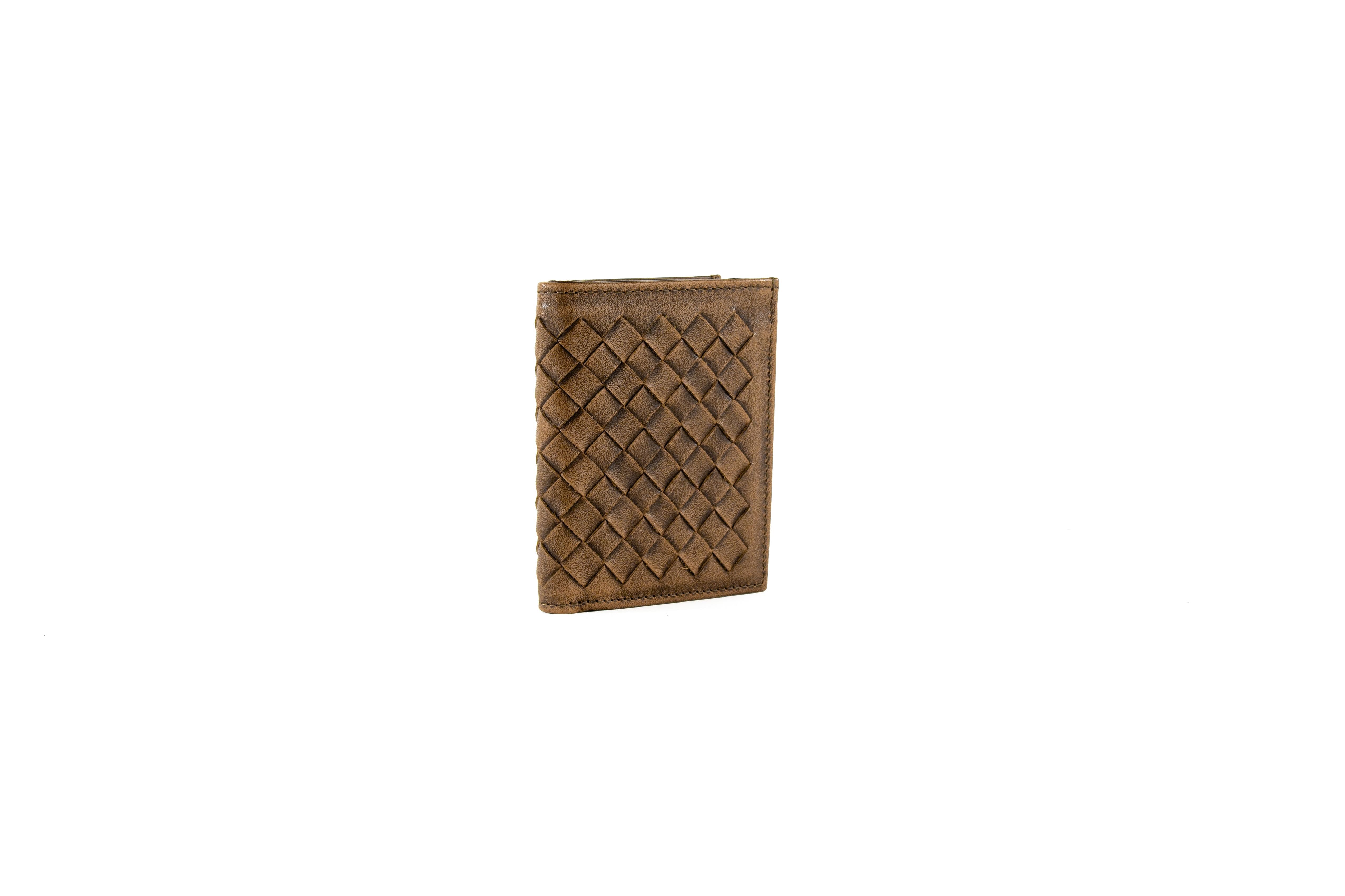 Brown Ostrich Card Holder