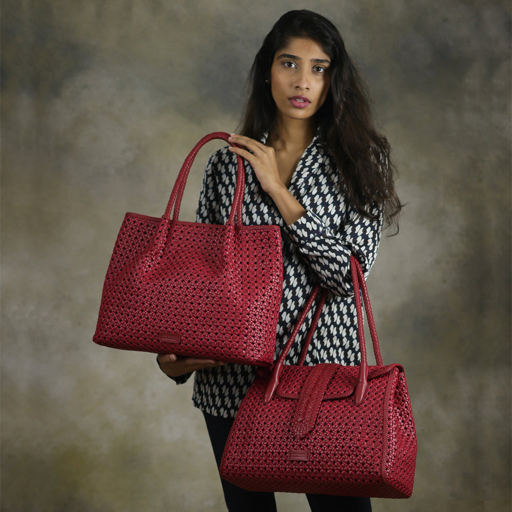 CA 1508 | HANDWOVEN MOULINET | BEETROOT - Calonge